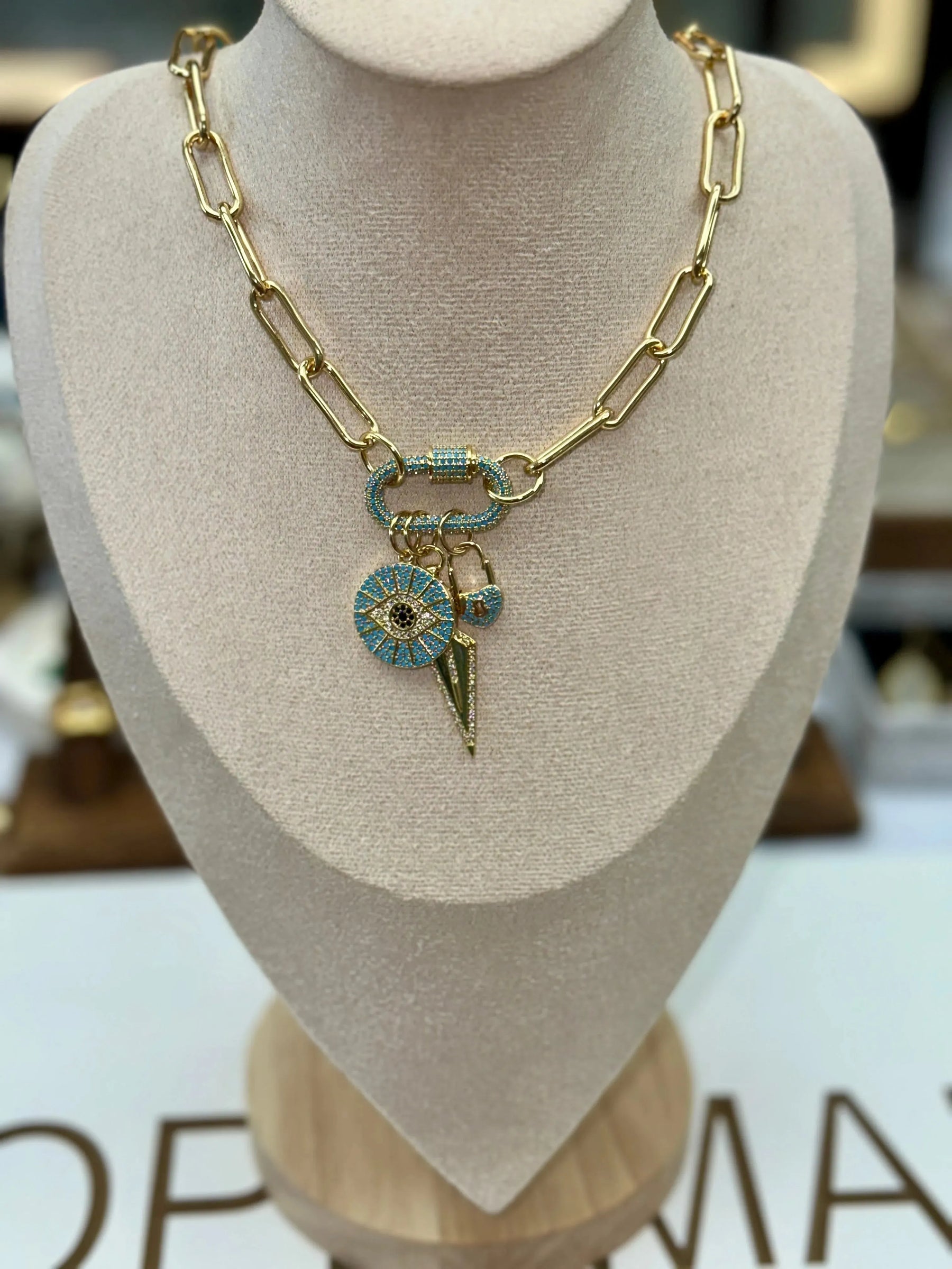 Daphne Trio Charms Necklace