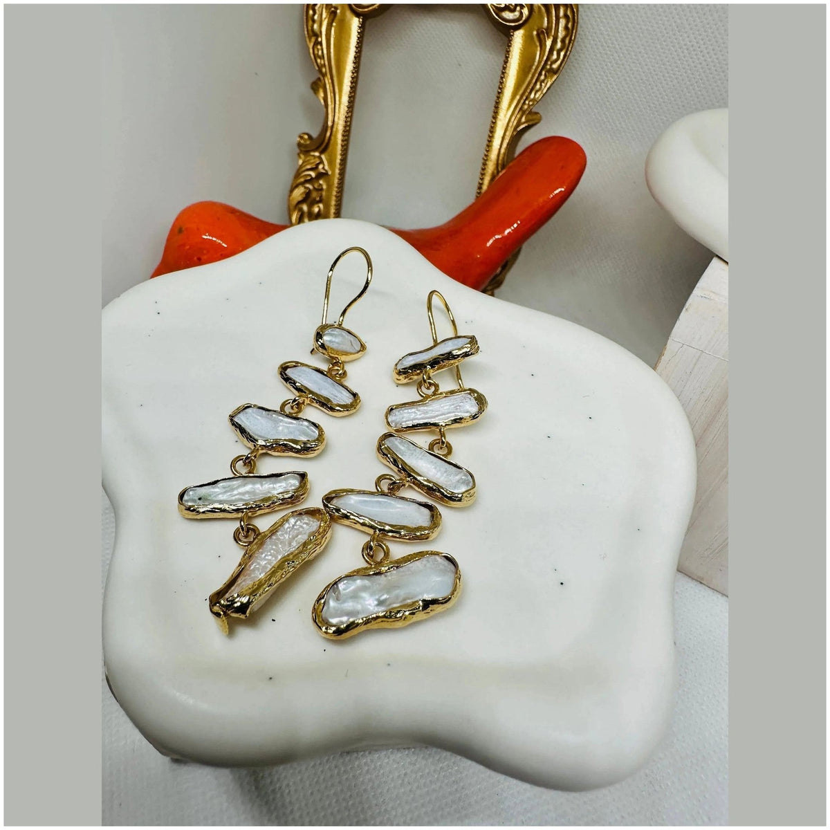 Agatha Baroque Pearl Dangling Earring - Penelope Made This