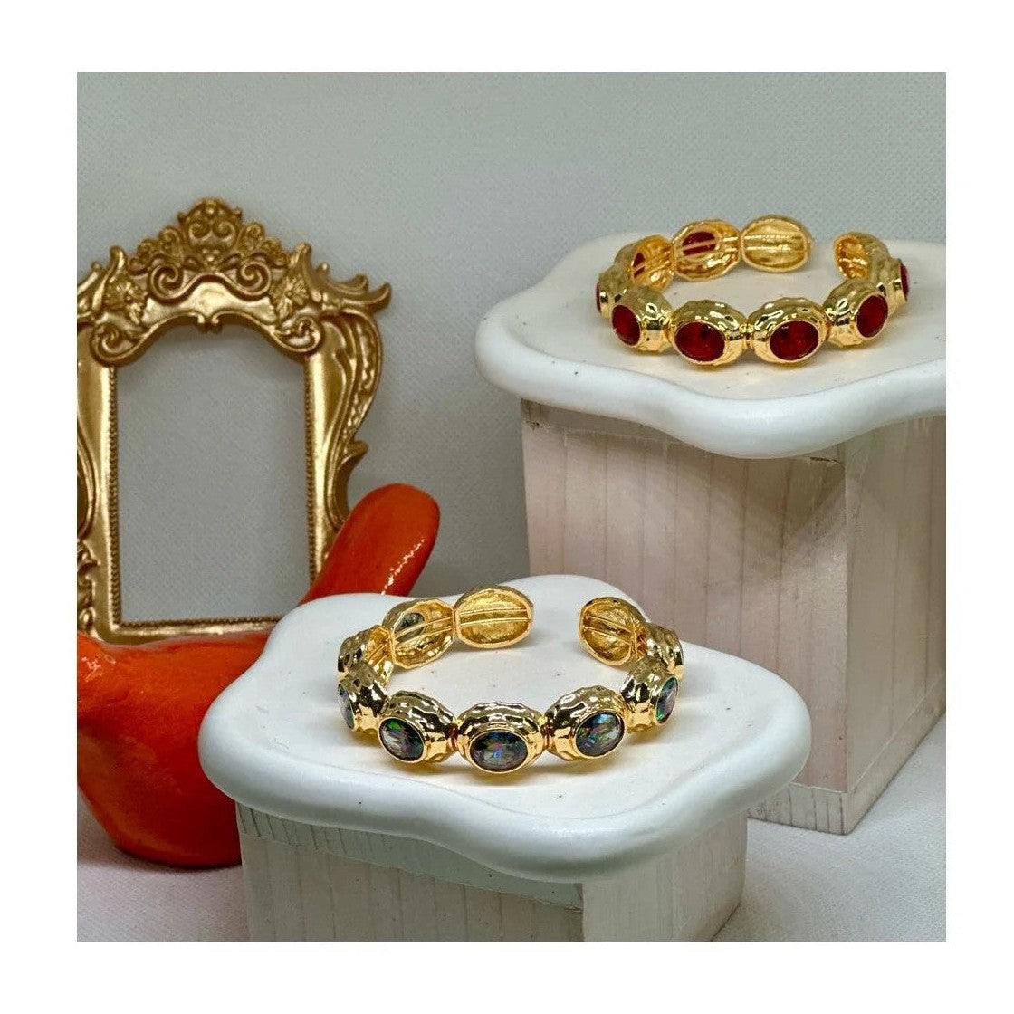 Anne 22K Cuff Bracelets | Gold Plated - Penelope Made This