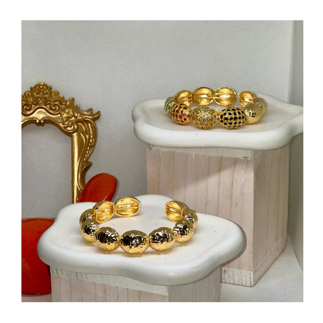 Anne 22K Cuff Bracelets | Gold Plated - Penelope Made This