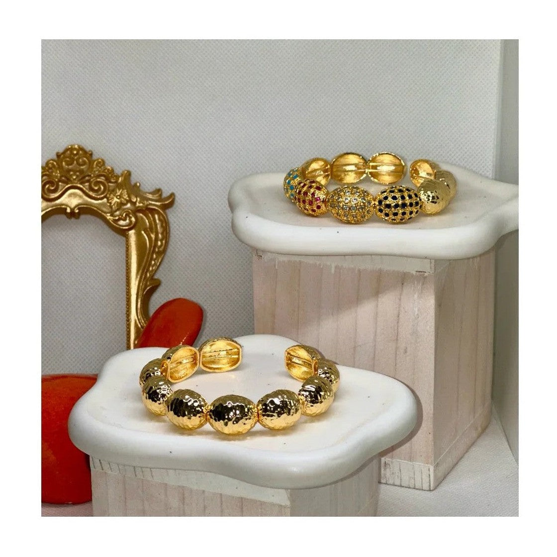 Anne 22K Cuff Bracelets | Gold Plated - Penelope Made This