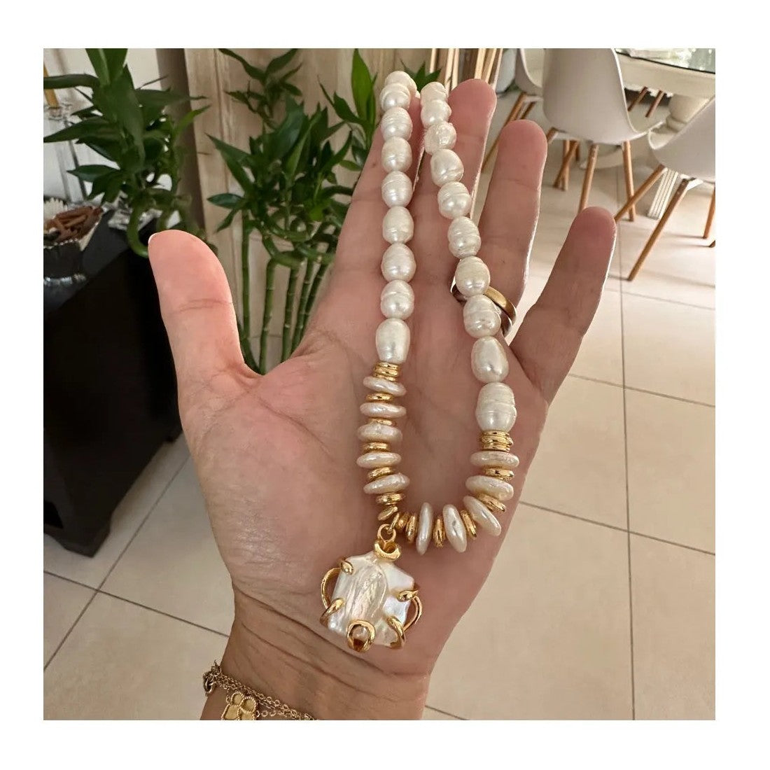 Hania Pearl Necklace - Penelope Made This