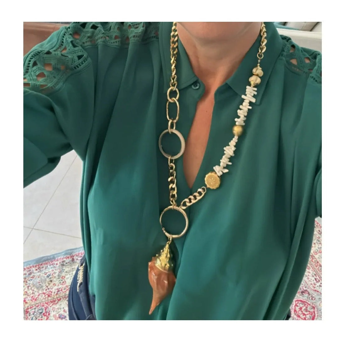 Suzy Treasures of the Sea - Beige Shell Necklace - Penelope Made This