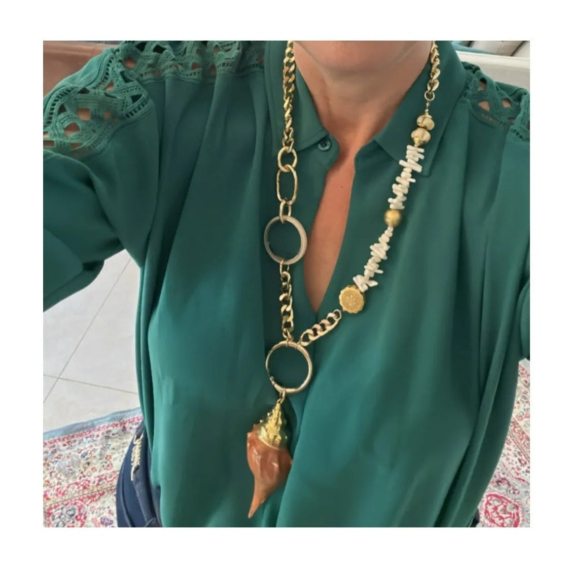 Suzy Treasures of the Sea - Beige Shell Necklace - Penelope Made This