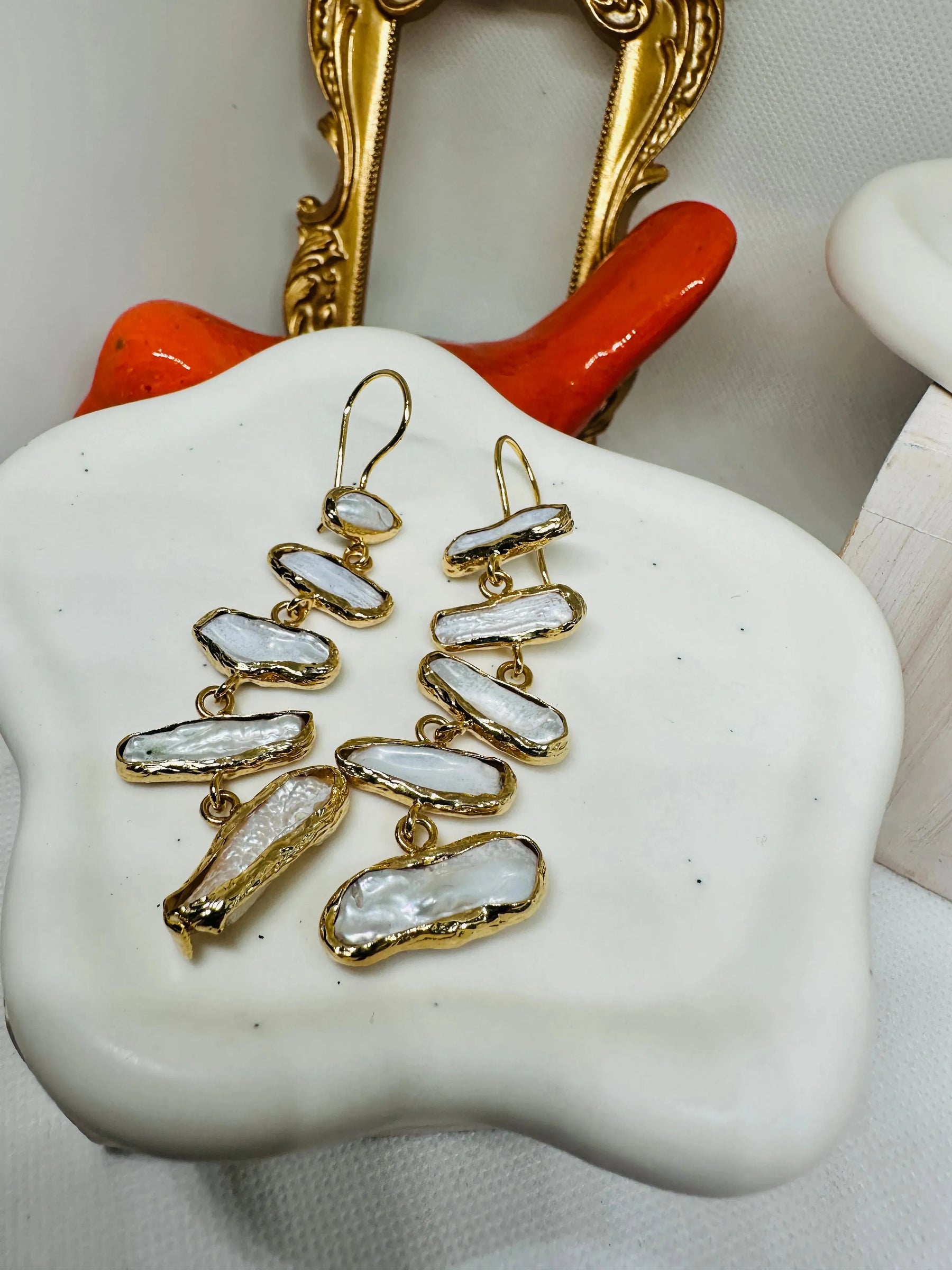 Agatha Baroque Pearl Dangling Earring - Penelope Made This