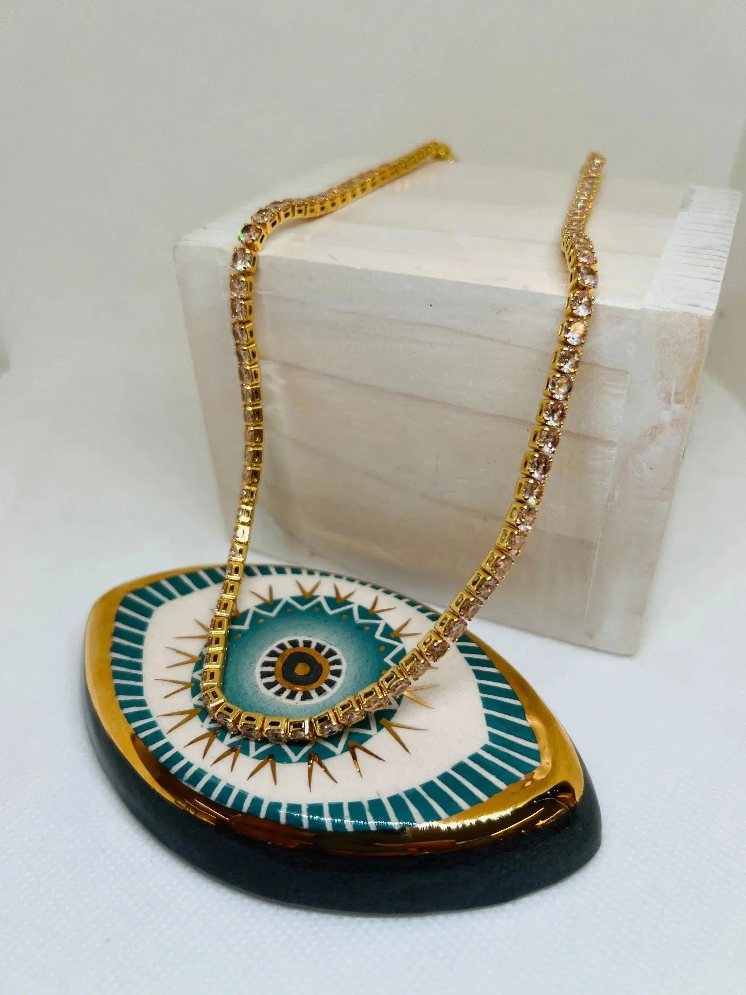 Anne Cubic Zirconia Tennis Necklace - Penelope Made This