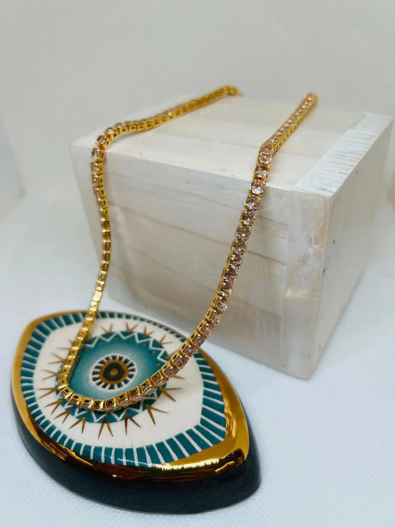 Anne Cubic Zirconia Tennis Necklace - Penelope Made This