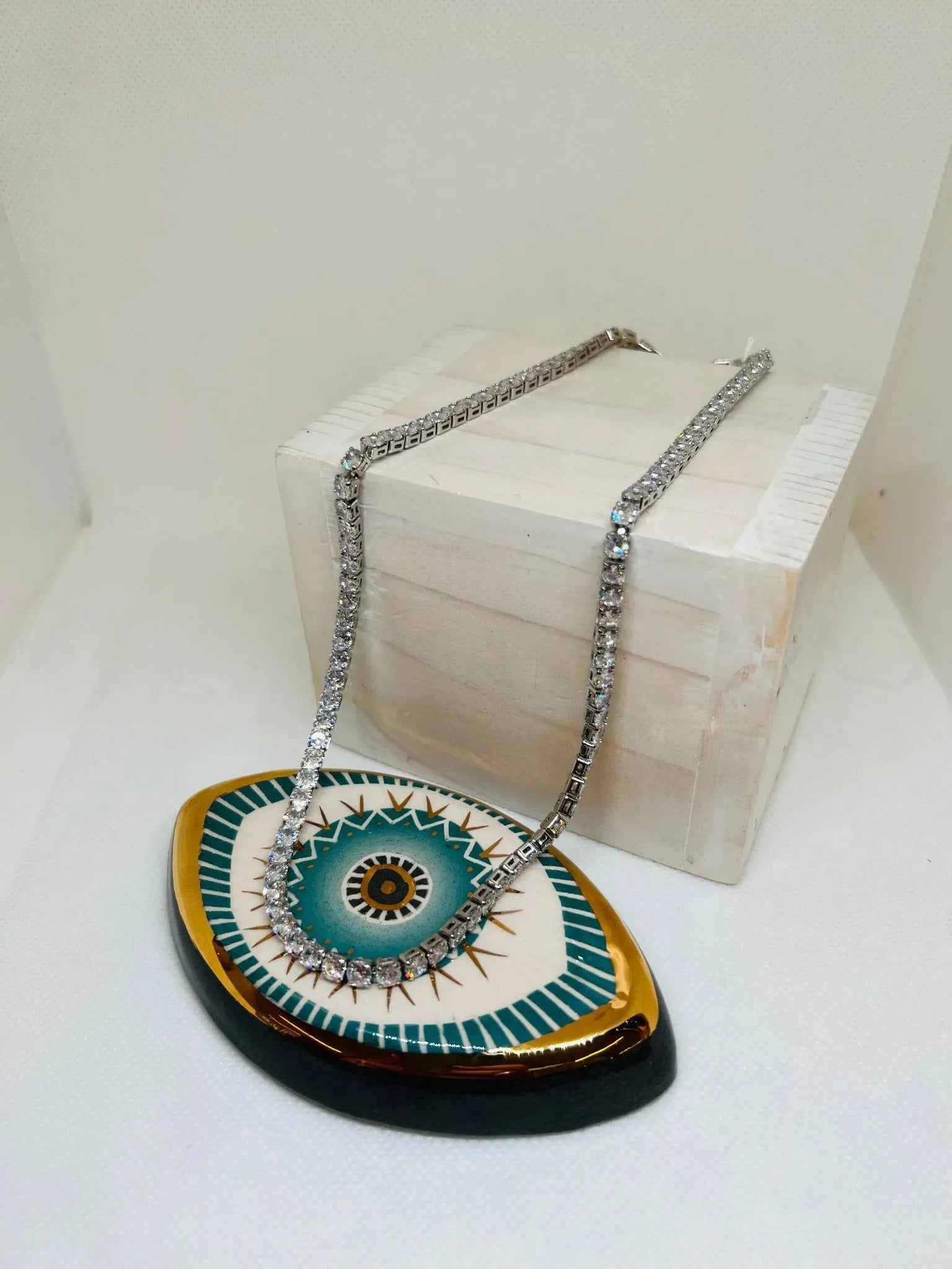 Anne Cubic Zirconia Tennis Necklace - Penelope Made This