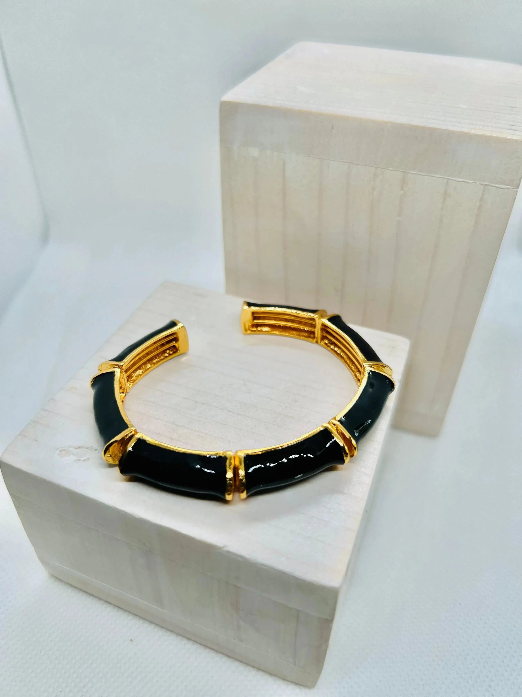 Anne Enamel Cuff Bracelets | Gold Plated - Penelope Made This