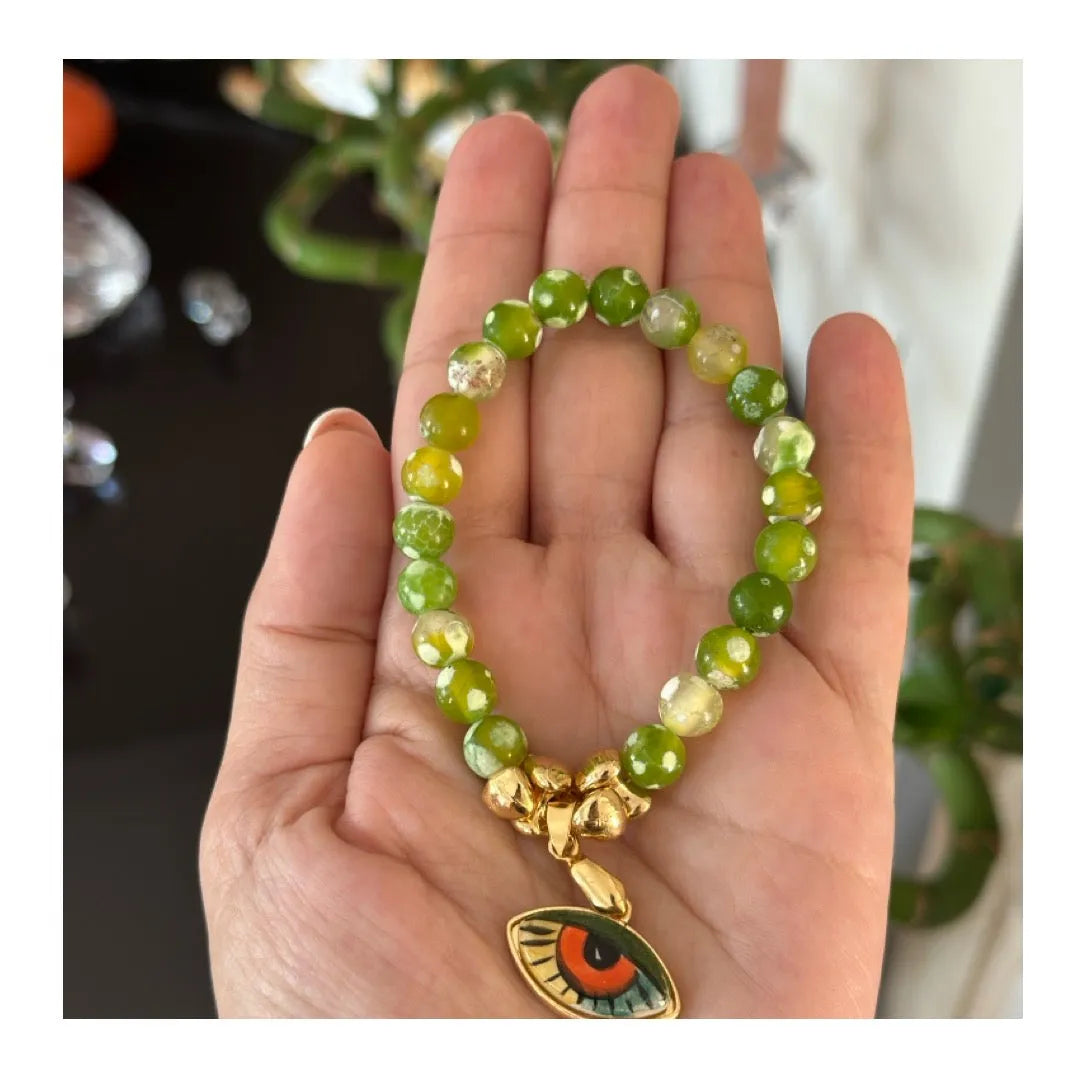 Astrea Green Gemstones Bracelet - Penelope Made This
