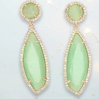 Beatrice Asymmetric Crystal Earrings - Penelope Made This