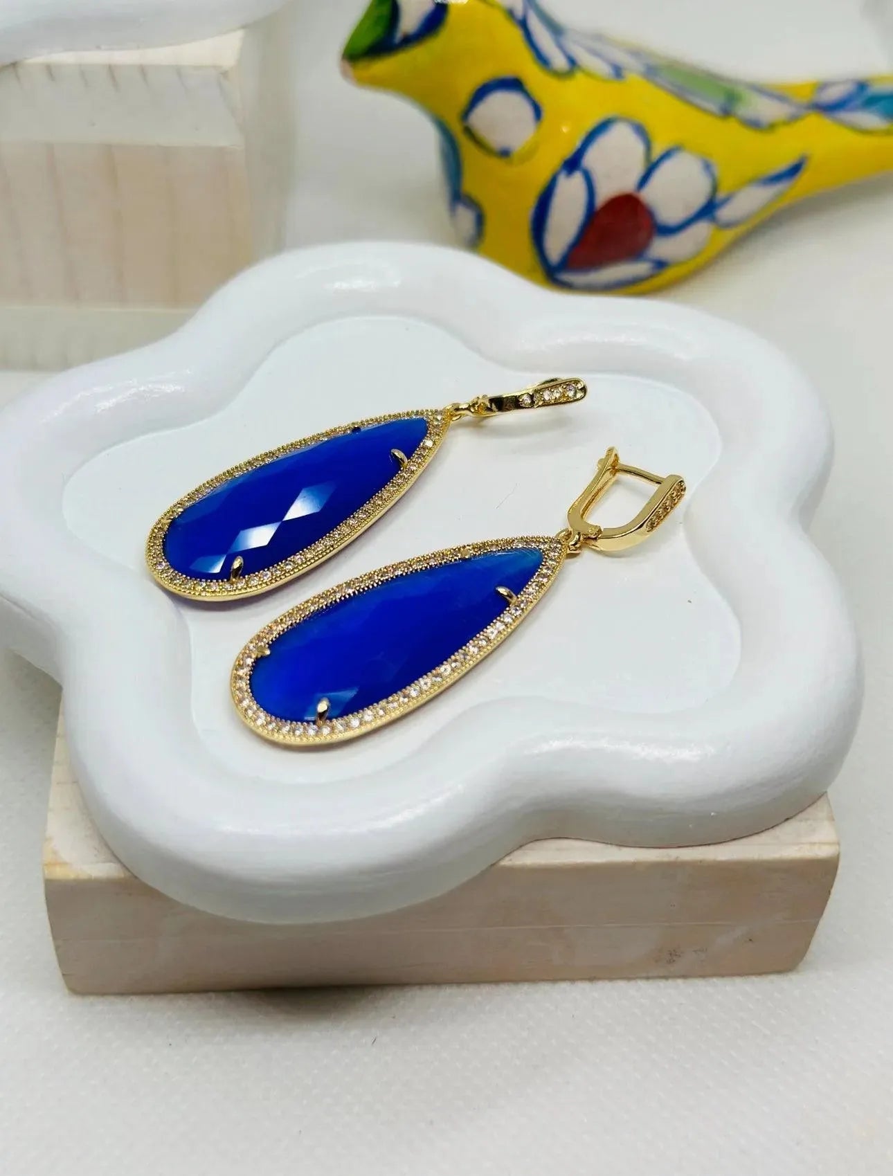 Beatrice TearDrop Crystal Earrings - Penelope Made This