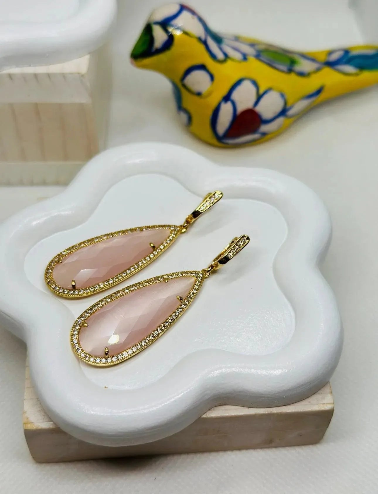 Beatrice TearDrop Crystal Earrings - Penelope Made This