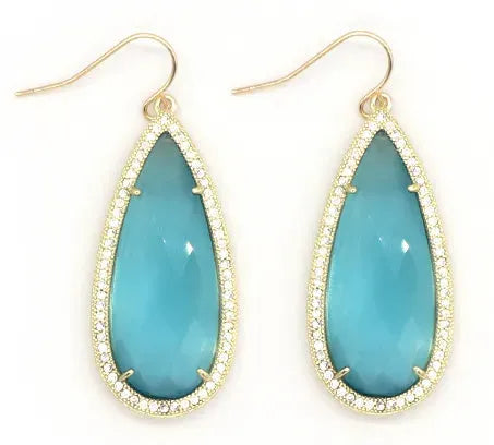 Beatrice XL Teardrop Crystal Earrings - Penelope Made This