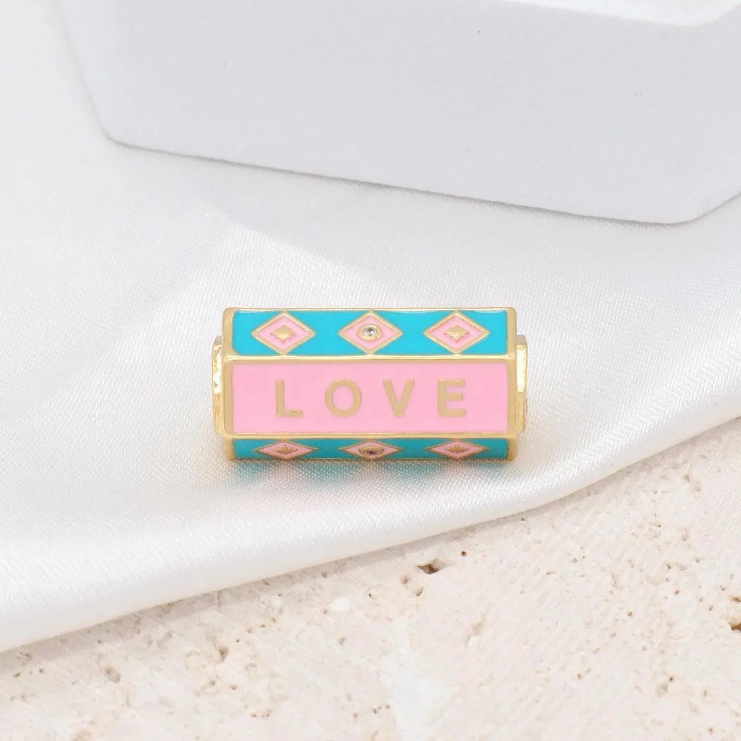 Briana Gold Plated Hexagone Charm - Penelope Made This