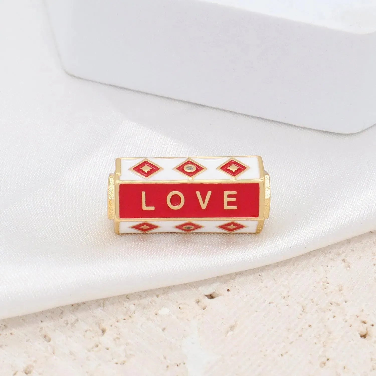 Briana Gold Plated Hexagone Charm - Penelope Made This