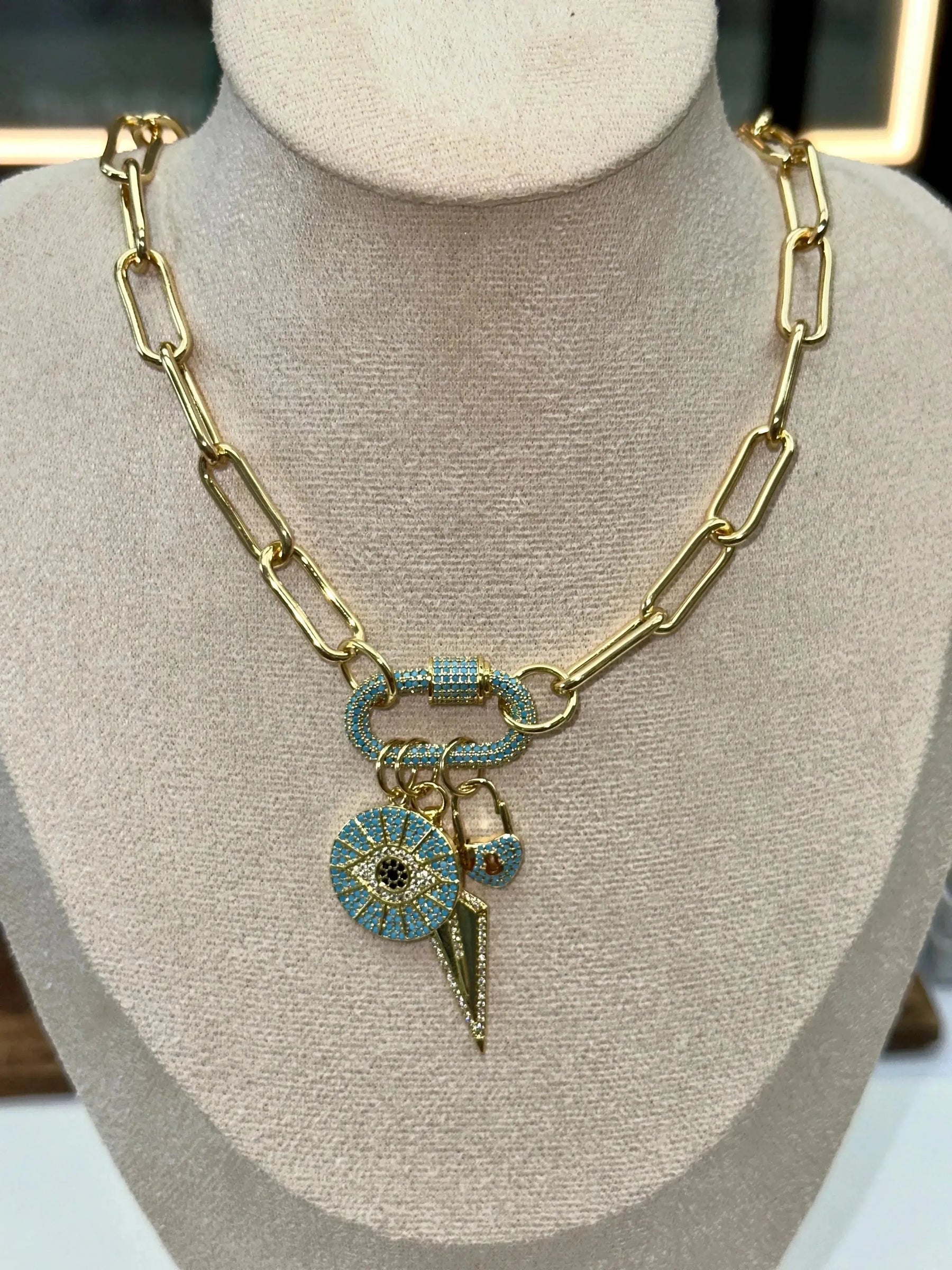 Daphne Trio Charms Necklace - Penelope Made This