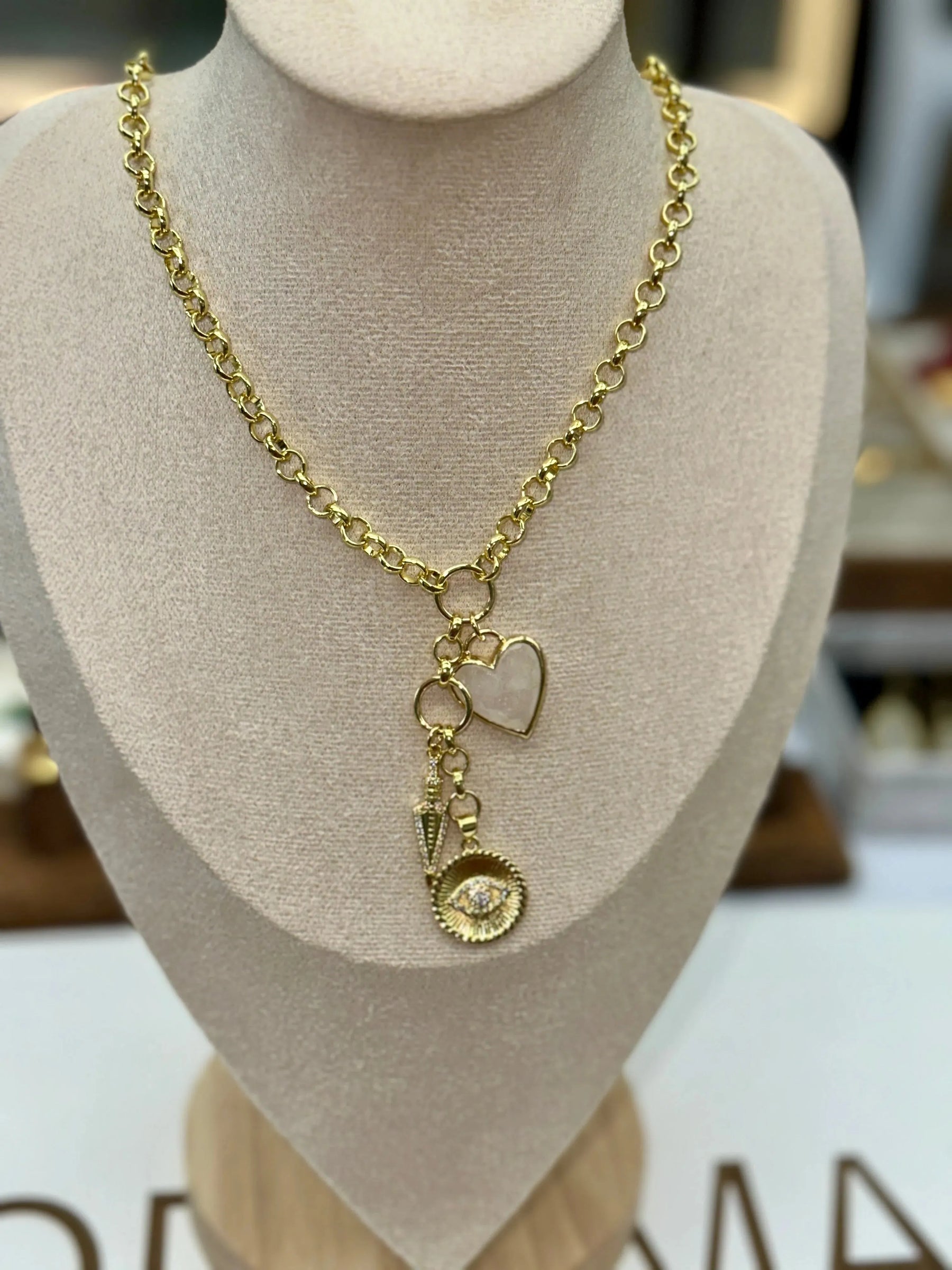 Daphne Trio Charms Necklace - Penelope Made This