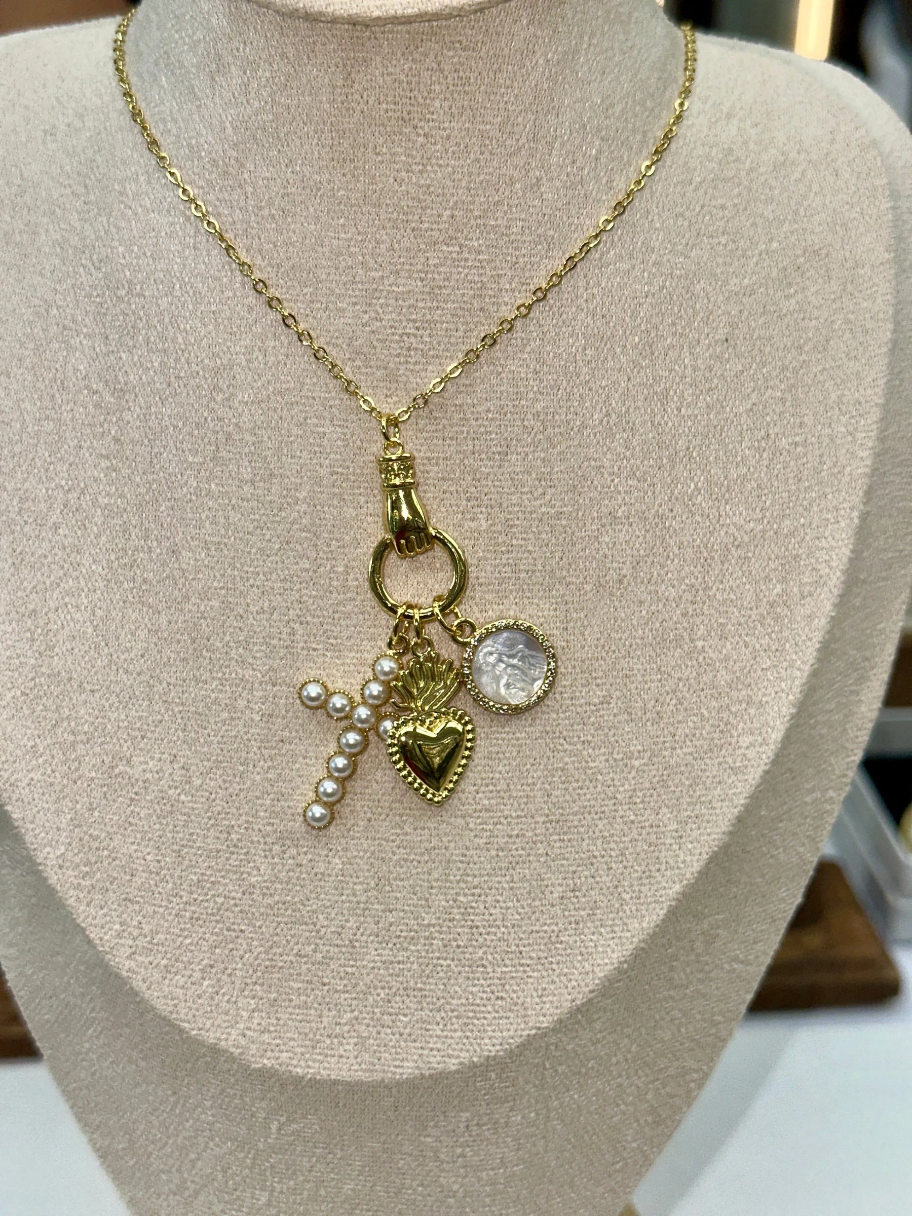 Daphne Trio Charms Necklace - Penelope Made This