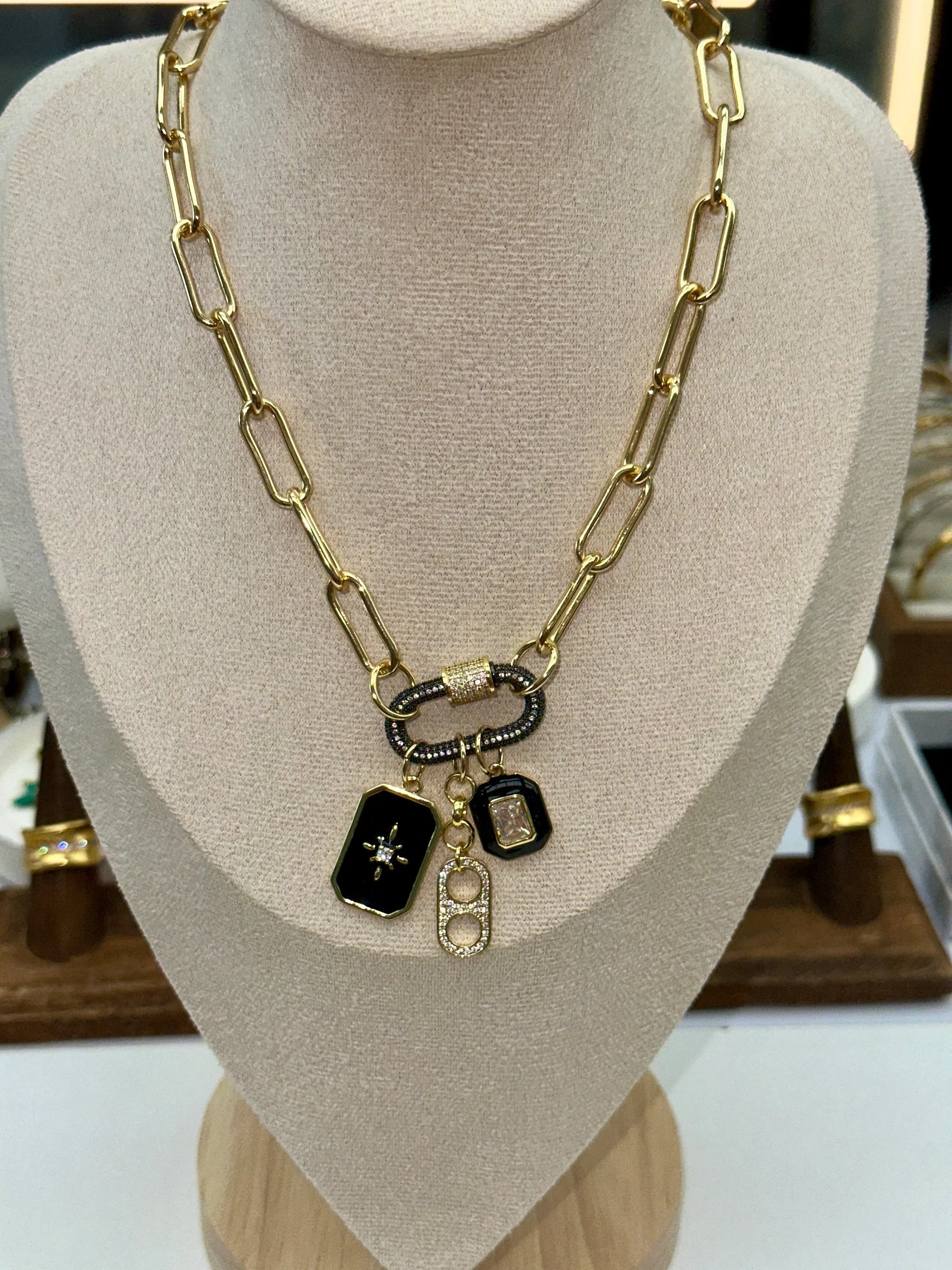 Daphne Trio Charms Necklace - Penelope Made This