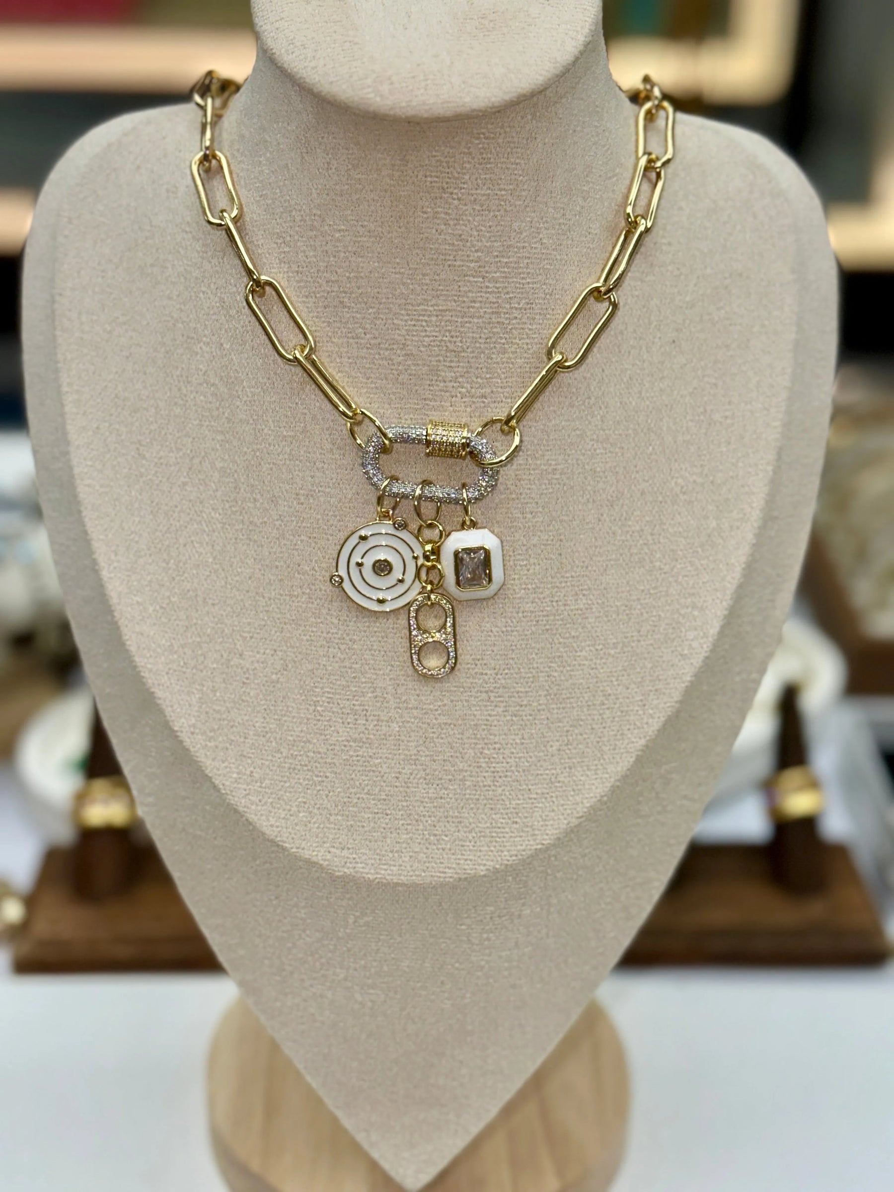 Daphne Trio Charms Necklace - Penelope Made This