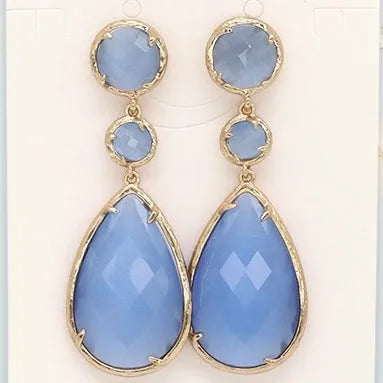 Hilda Dangling Crystal Earrings - Penelope Made This
