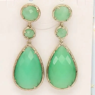Hilda Dangling Crystal Earrings - Penelope Made This
