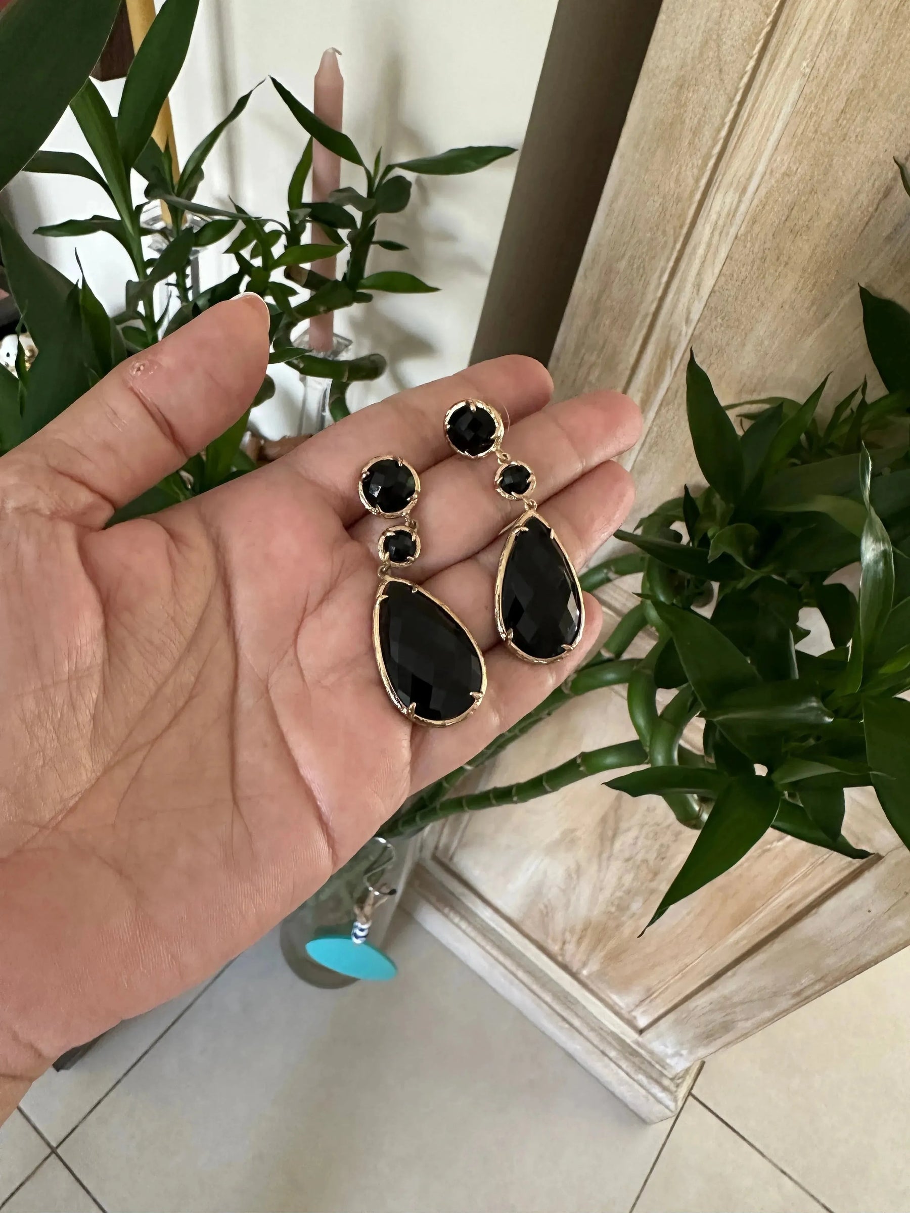 Hilda Dangling Crystal Earrings - Penelope Made This