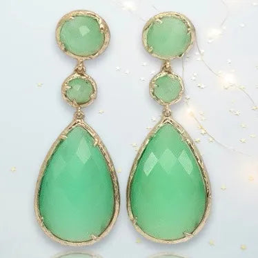 Hilda Dangling Crystal Earrings - Penelope Made This