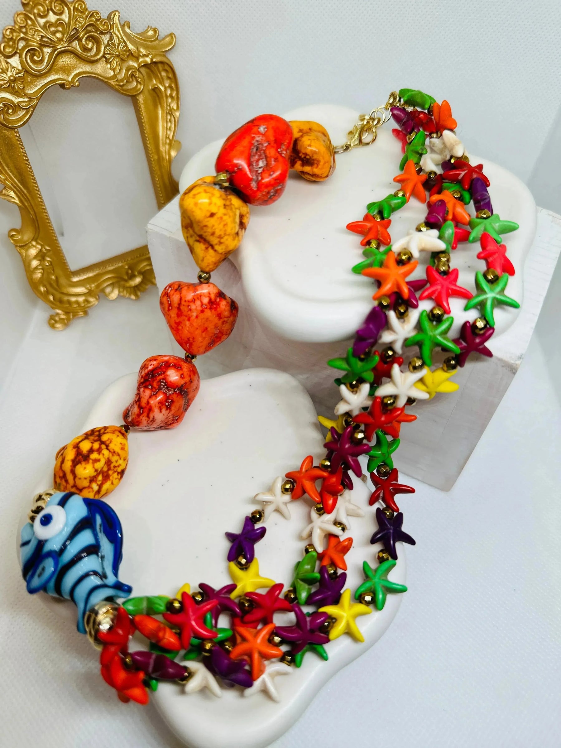 Joelle Multicolor Gemstones Necklace - Penelope Made This
