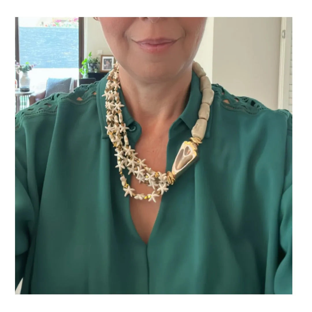 Suzy Treasures of the Sea - Golden Necklace - Penelope Made This