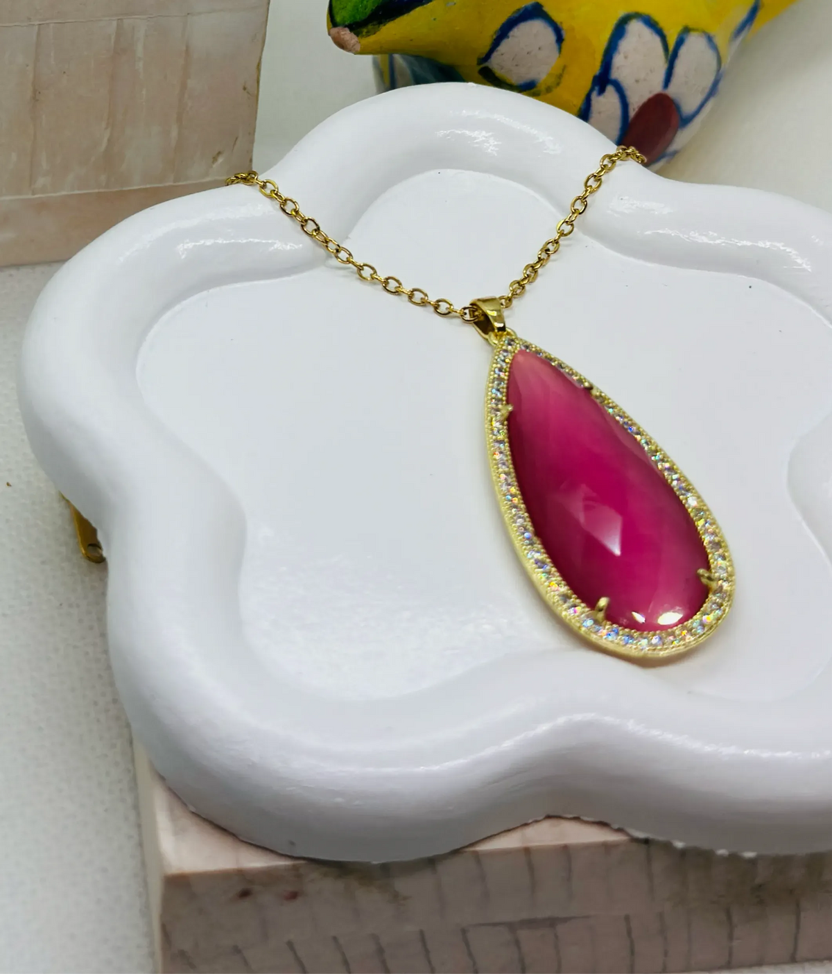 Beatrice XL Teardrop Pendant - Penelope Made This 