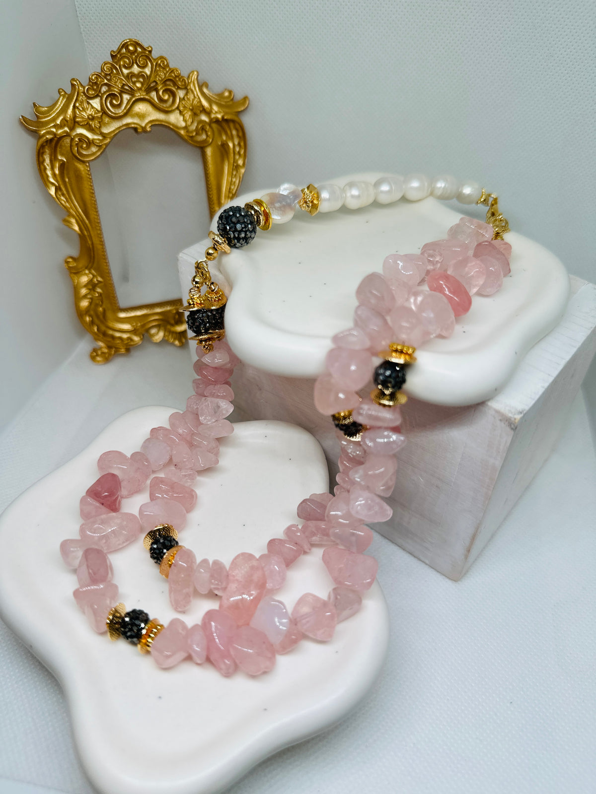 Joelle Rose Quartz Gemstones Necklace