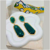 Alana Cat Eye Earrings Gold Plated - Penelope Made This 
