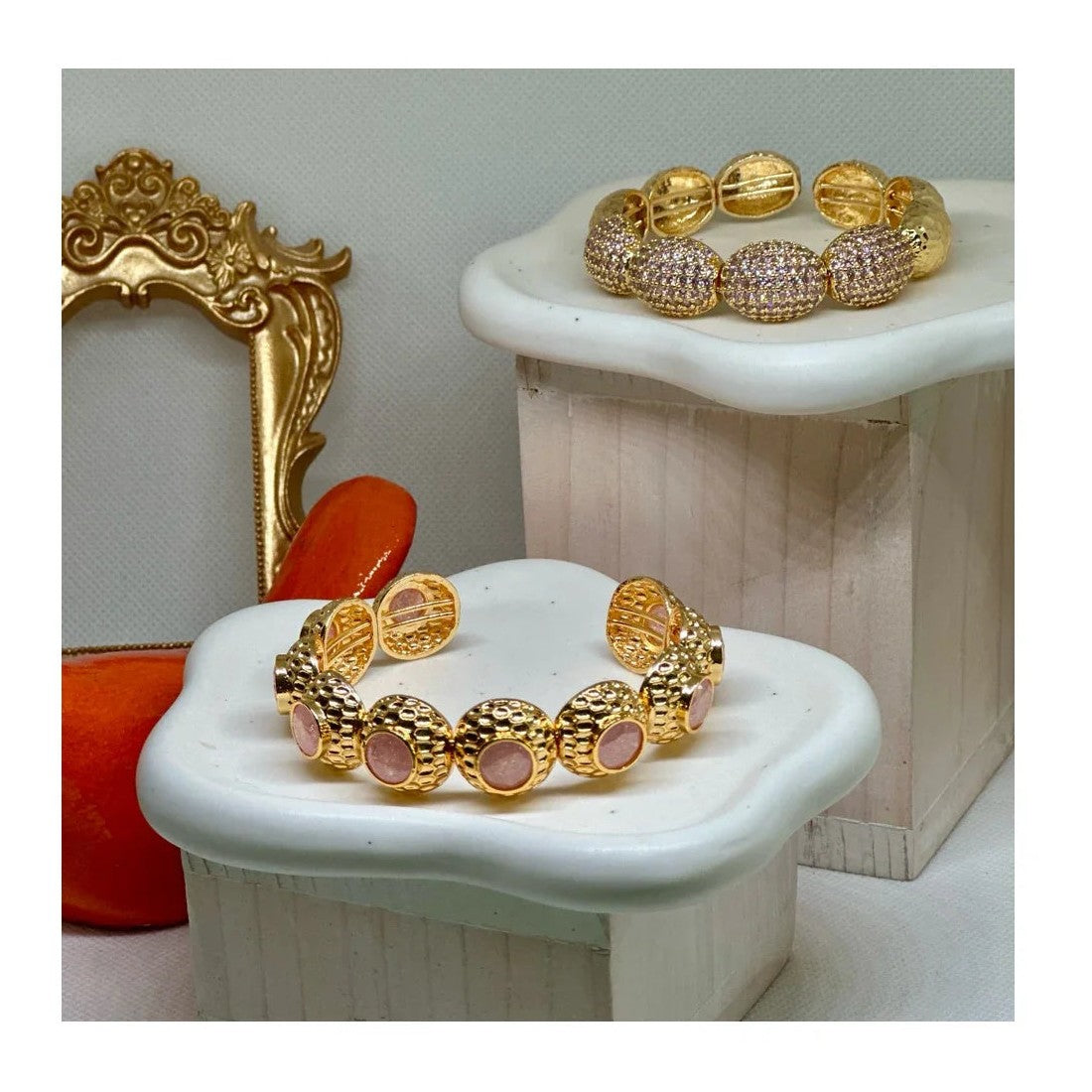 Anne 22K Cuff Bracelets | Gold Plated - Penelope Made This 
