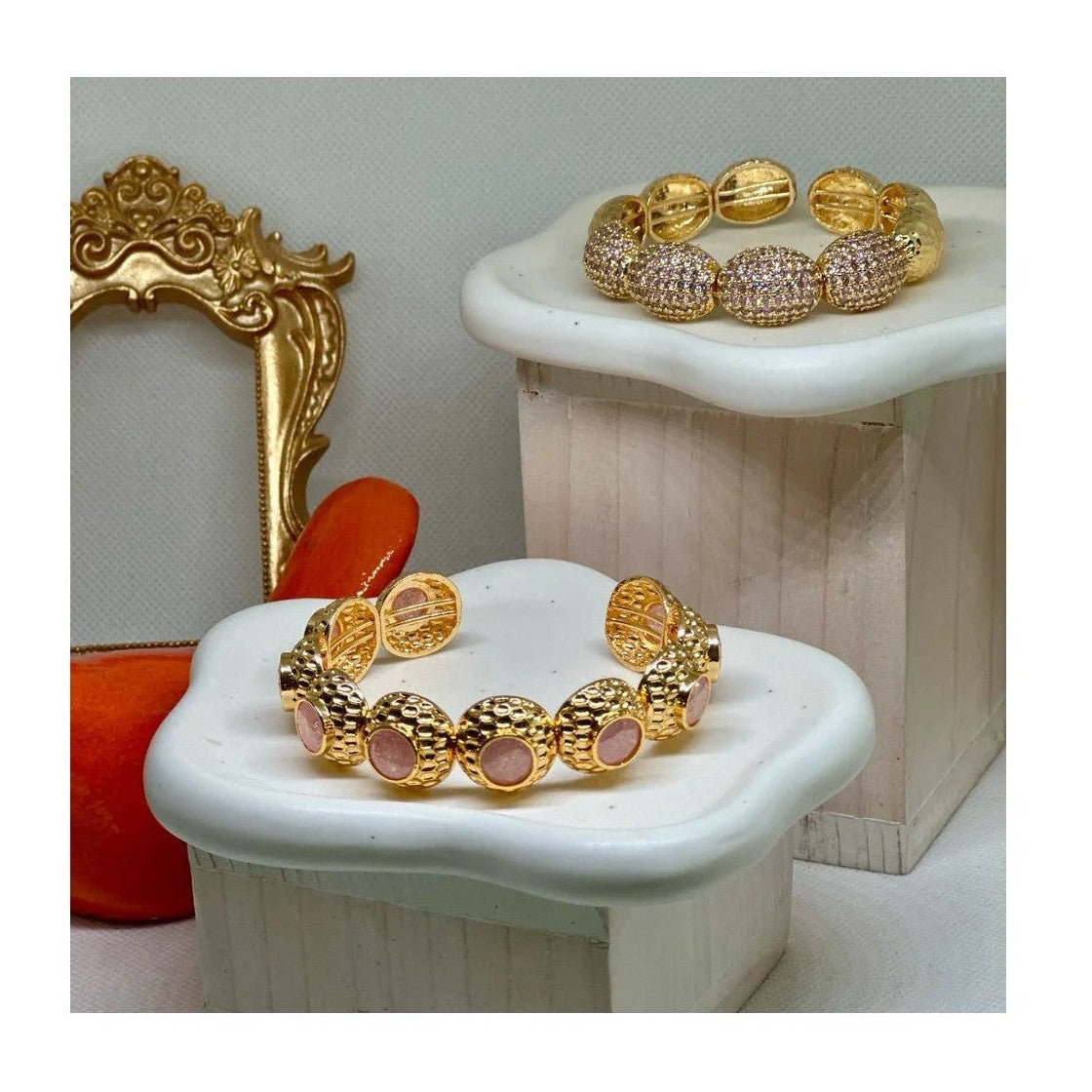 Anne 22K Cuff Bracelets | Gold Plated - Penelope Made This 
