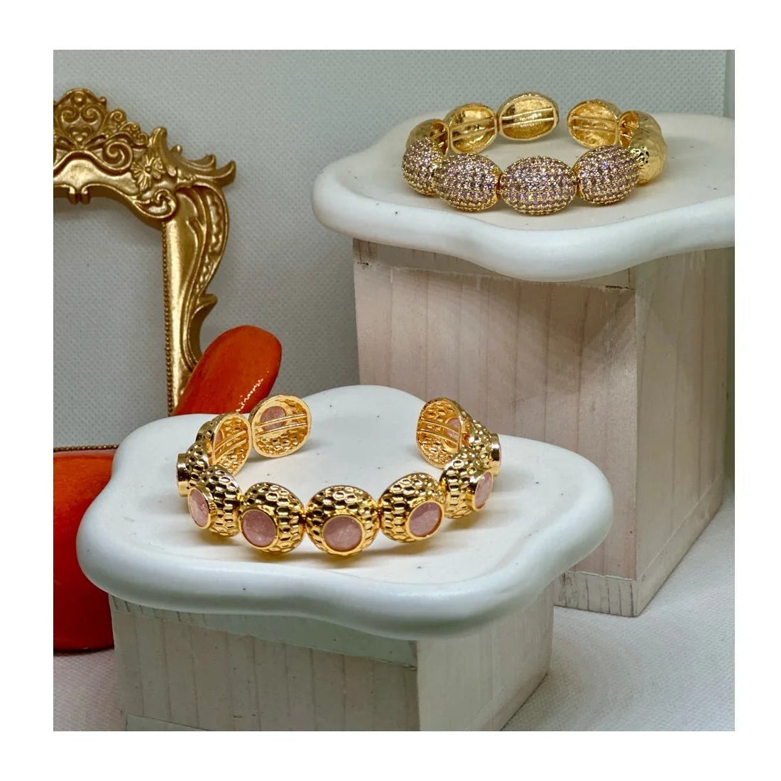 Anne 22K Cuff Bracelets | Gold Plated - Penelope Made This 