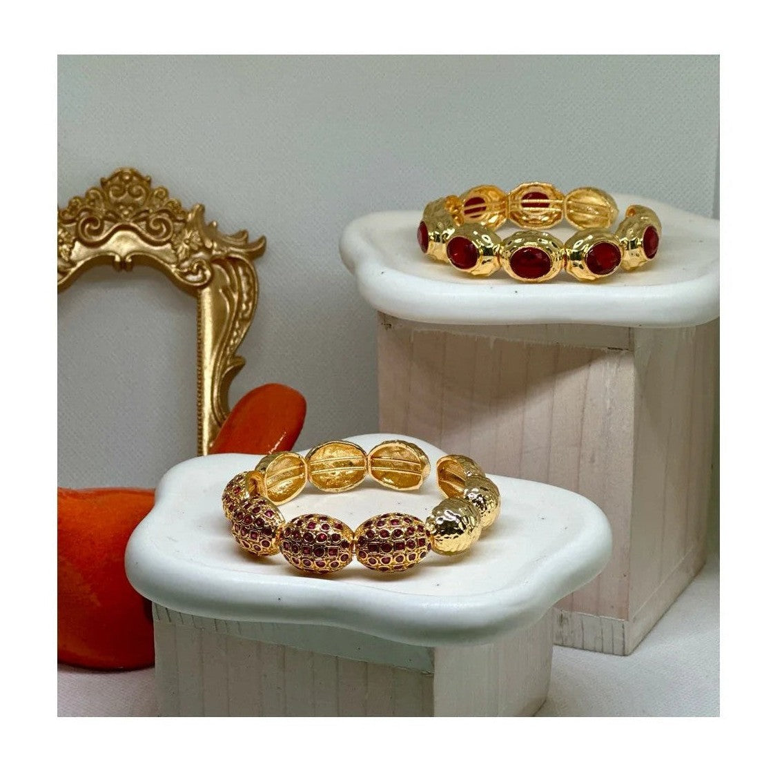 Anne 22K Cuff Bracelets | Gold Plated - Penelope Made This 