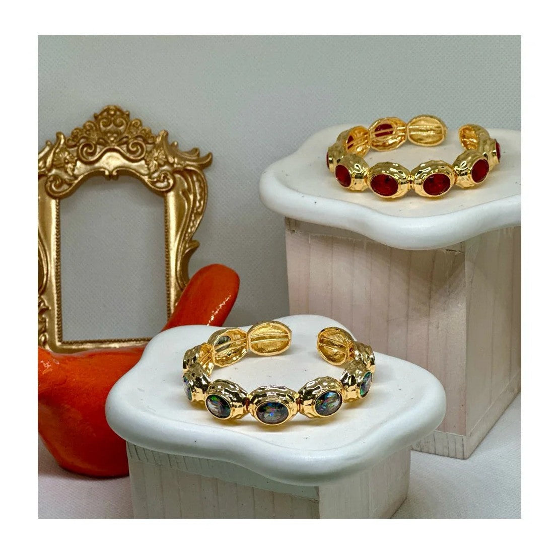 Anne 22K Cuff Bracelets | Gold Plated - Penelope Made This 