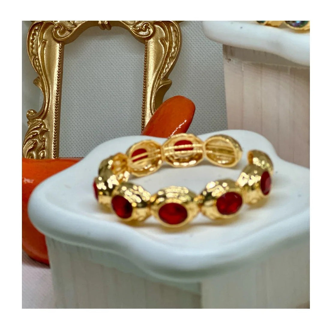 Anne 22K Cuff Bracelets | Gold Plated - Penelope Made This 