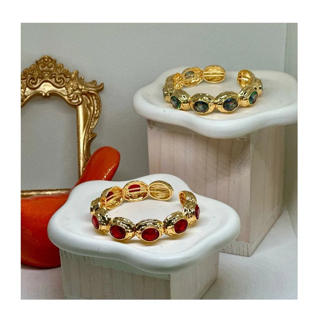 Anne 22K Cuff Bracelets | Gold Plated - Penelope Made This 