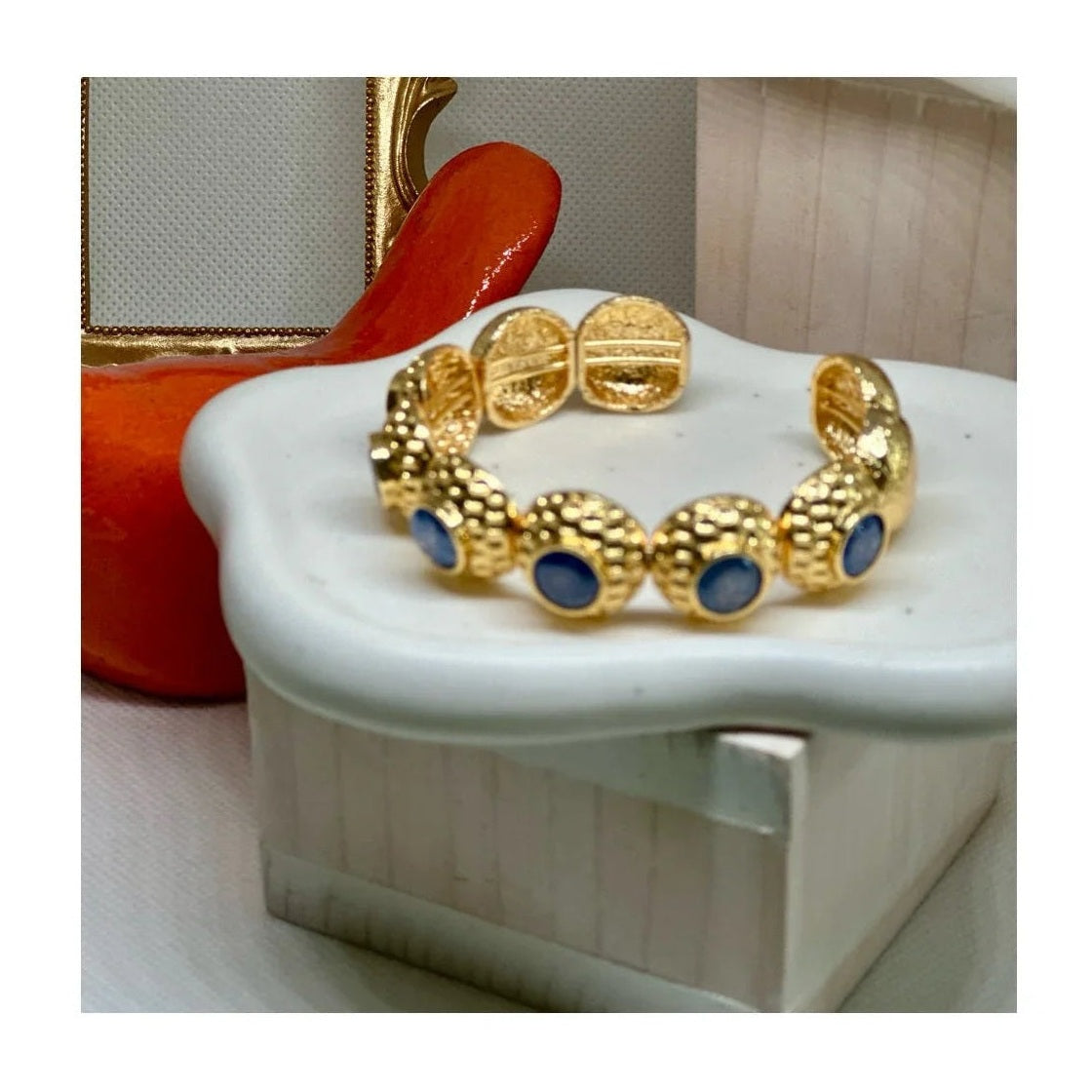 Anne 22K Cuff Bracelets | Gold Plated - Penelope Made This 