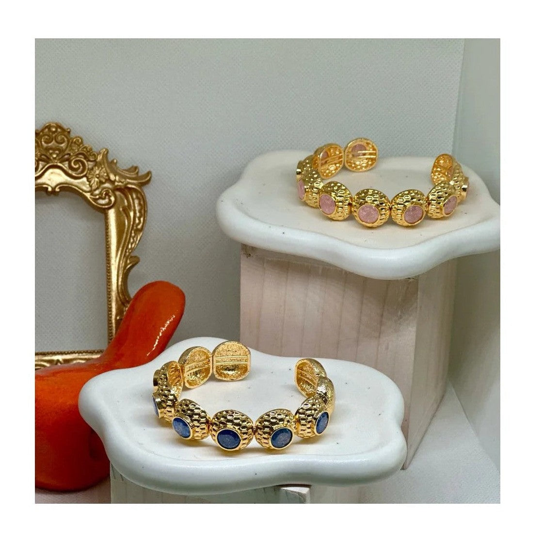 Anne 22K Cuff Bracelets | Gold Plated - Penelope Made This 
