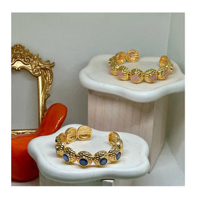 Anne 22K Cuff Bracelets | Gold Plated - Penelope Made This 