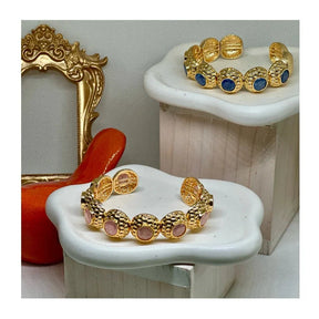 Anne 22K Cuff Bracelets | Gold Plated - Penelope Made This 