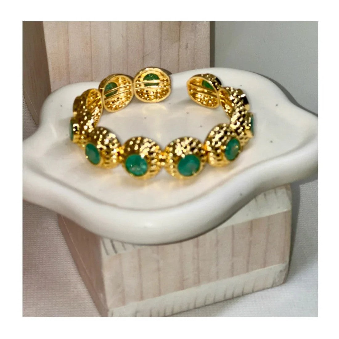 Anne 22K Cuff Bracelets | Gold Plated - Penelope Made This 