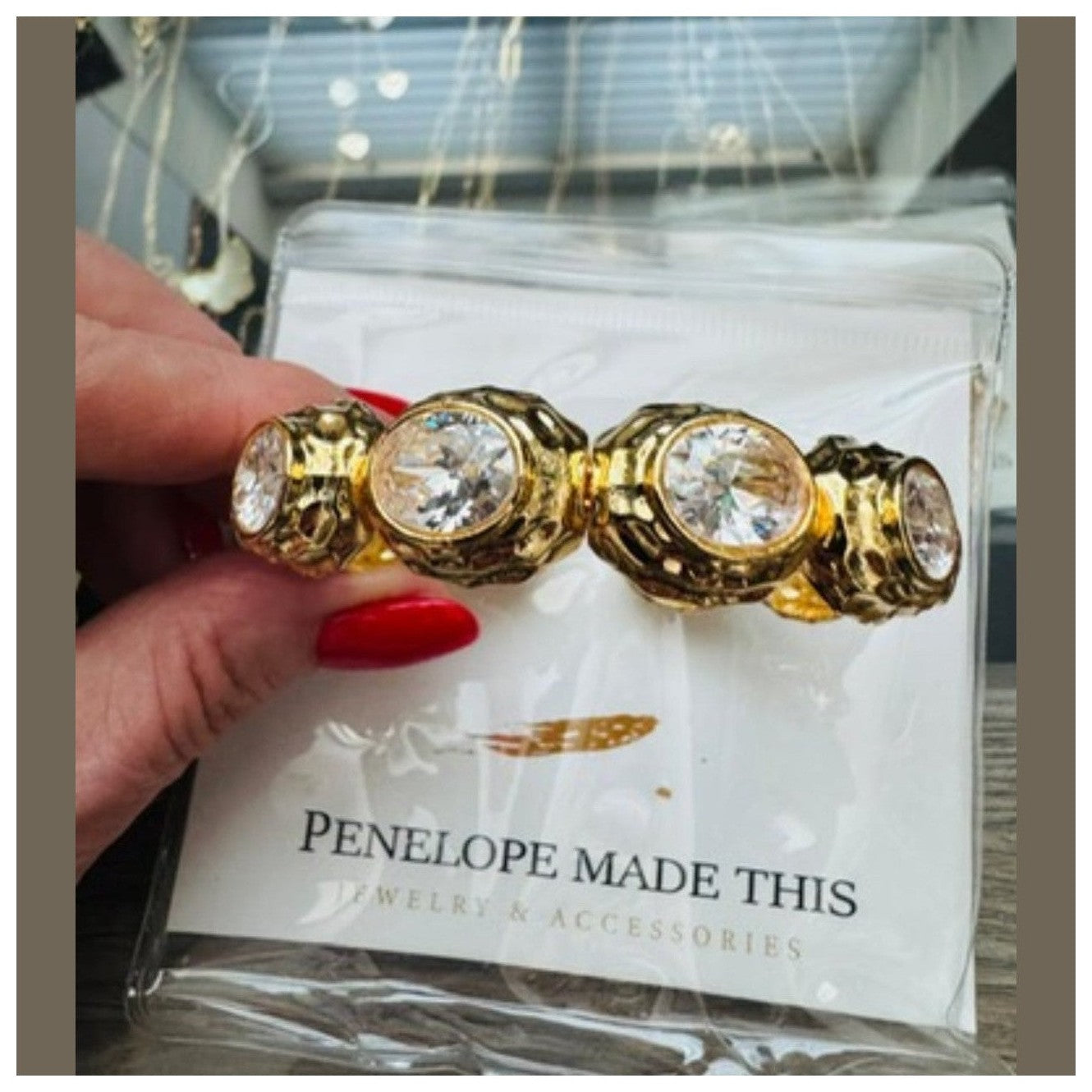 Anne 22K Cuff Bracelets | Gold Plated