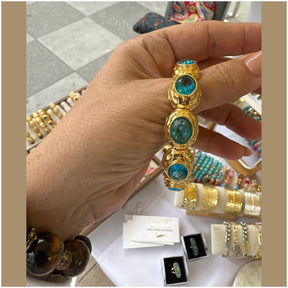 Anne 22K Cuff Bracelets | Gold Plated