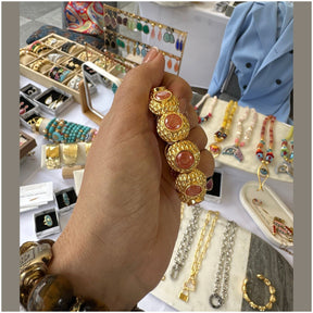 Anne 22K Cuff Bracelets | Gold Plated