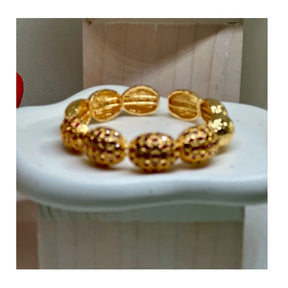 Anne 22K Cuff Bracelets | Gold Plated - Penelope Made This 